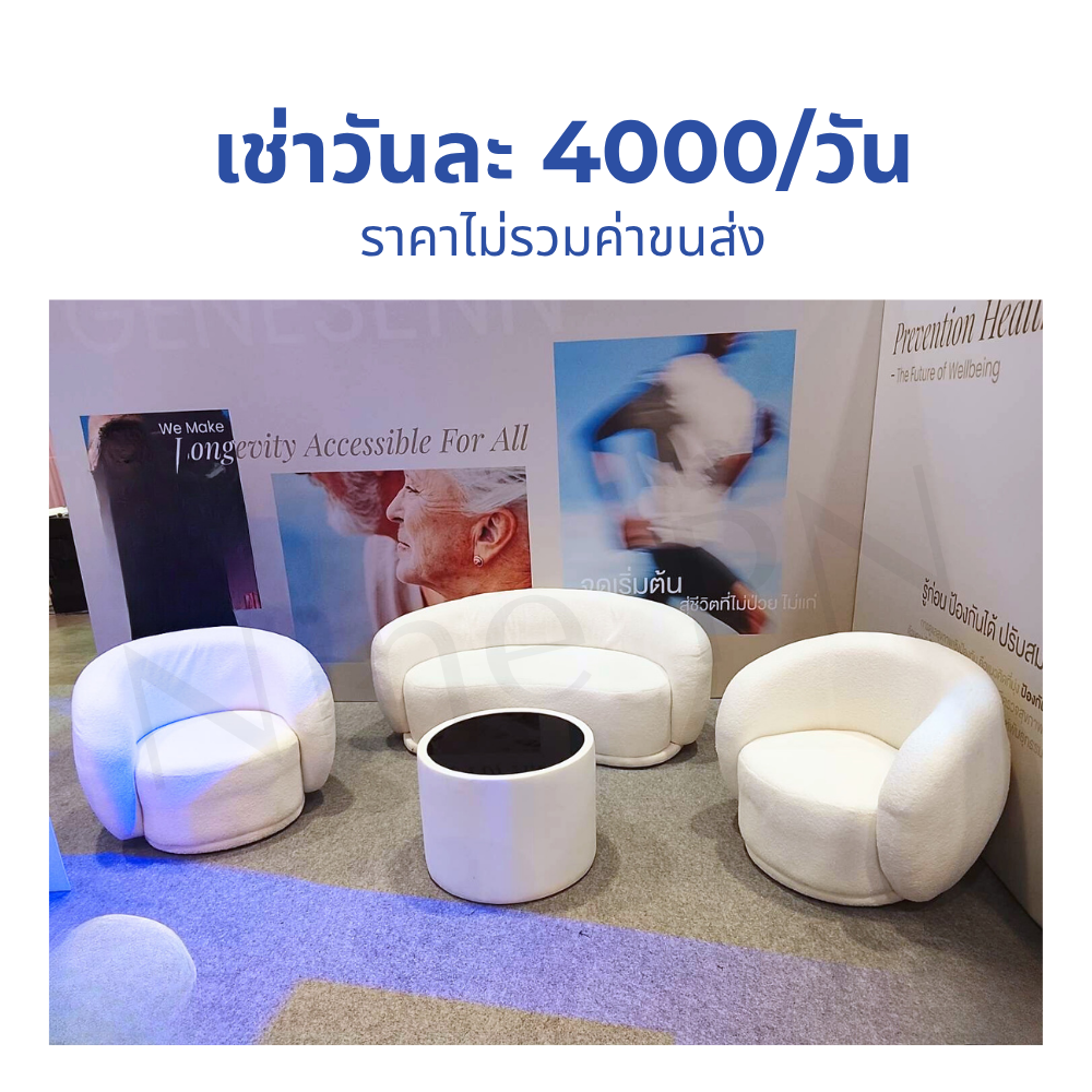 เช่าชุดเซ็ตโซฟามินิมอลทรงโค้งเซ็ตใหญ่