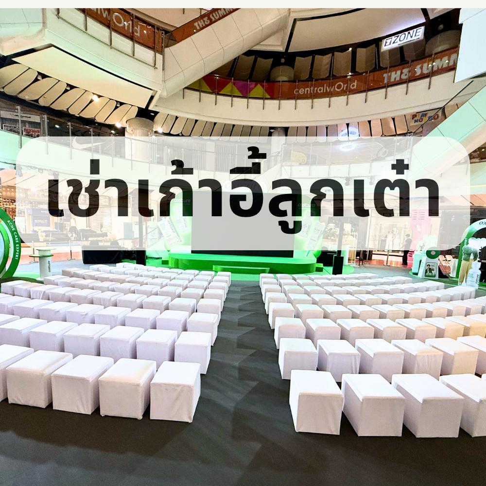 บริการเช่าเก้าอี้สตูลลูกเต๋า